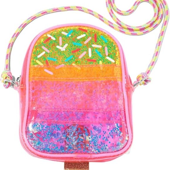 Transparent Glitter Popsicle Crossbody Shoulder Bag - Picture 1 of 4